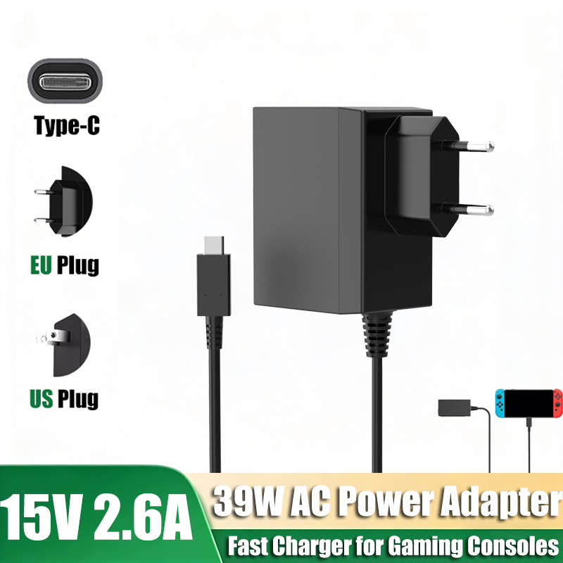 Gaming Console Type - Caricatore AC 100–240V Type-C 15V 2.6A