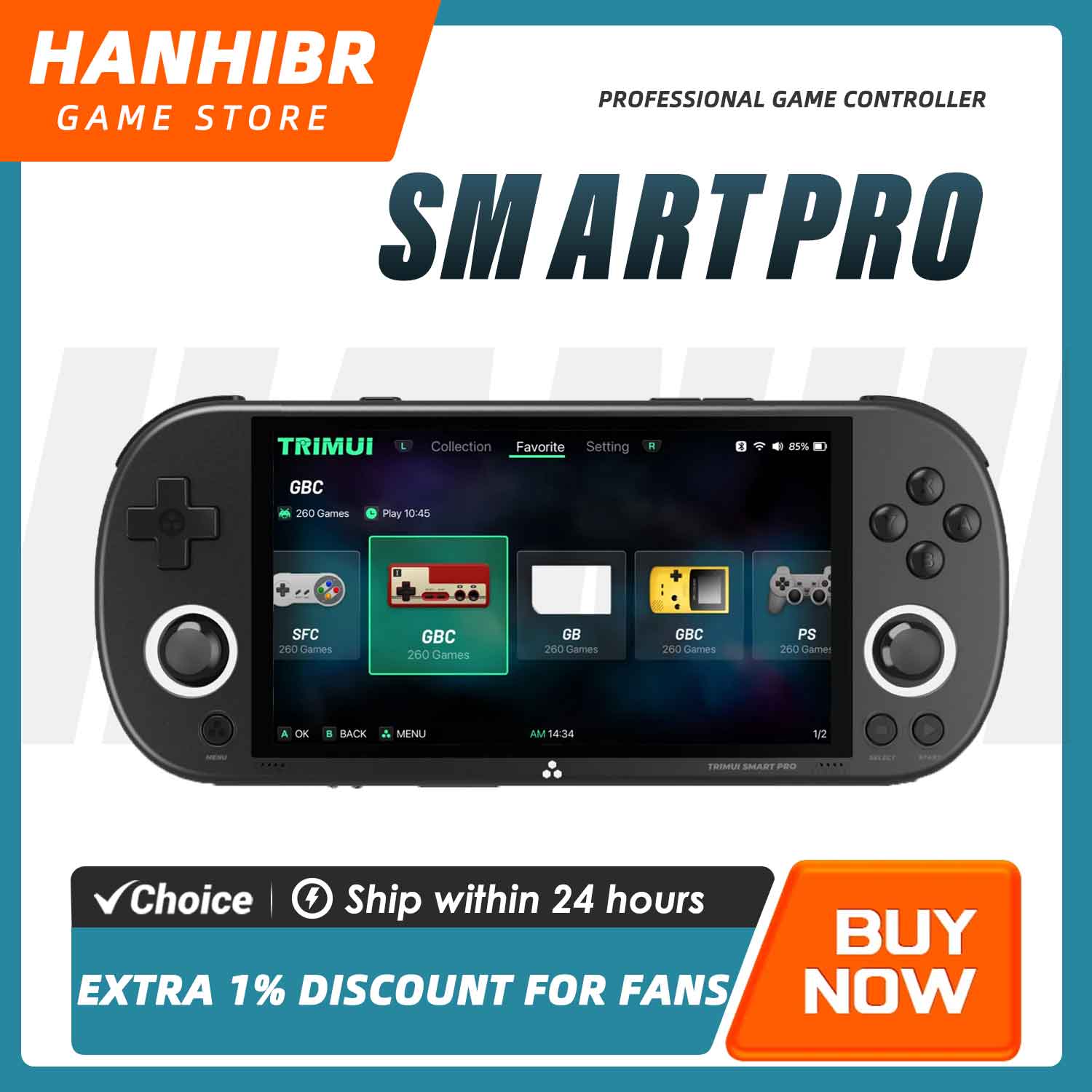 Gaming Console All In One - Console di Gioco Portatile TRIMUI SMART