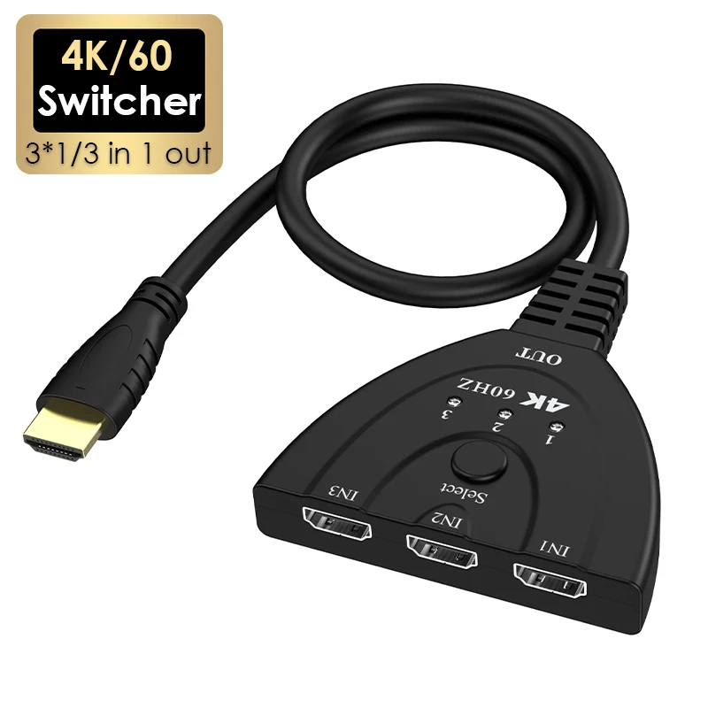 Gaming Console Bundle - Switcher HD Mini 3 porte 4K