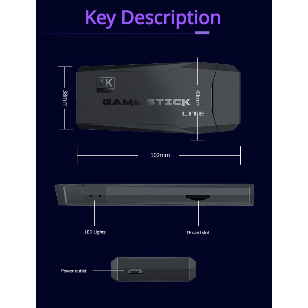 Console Portatile 4K per Gioch - Gaming Console Stick recensione e prezzo